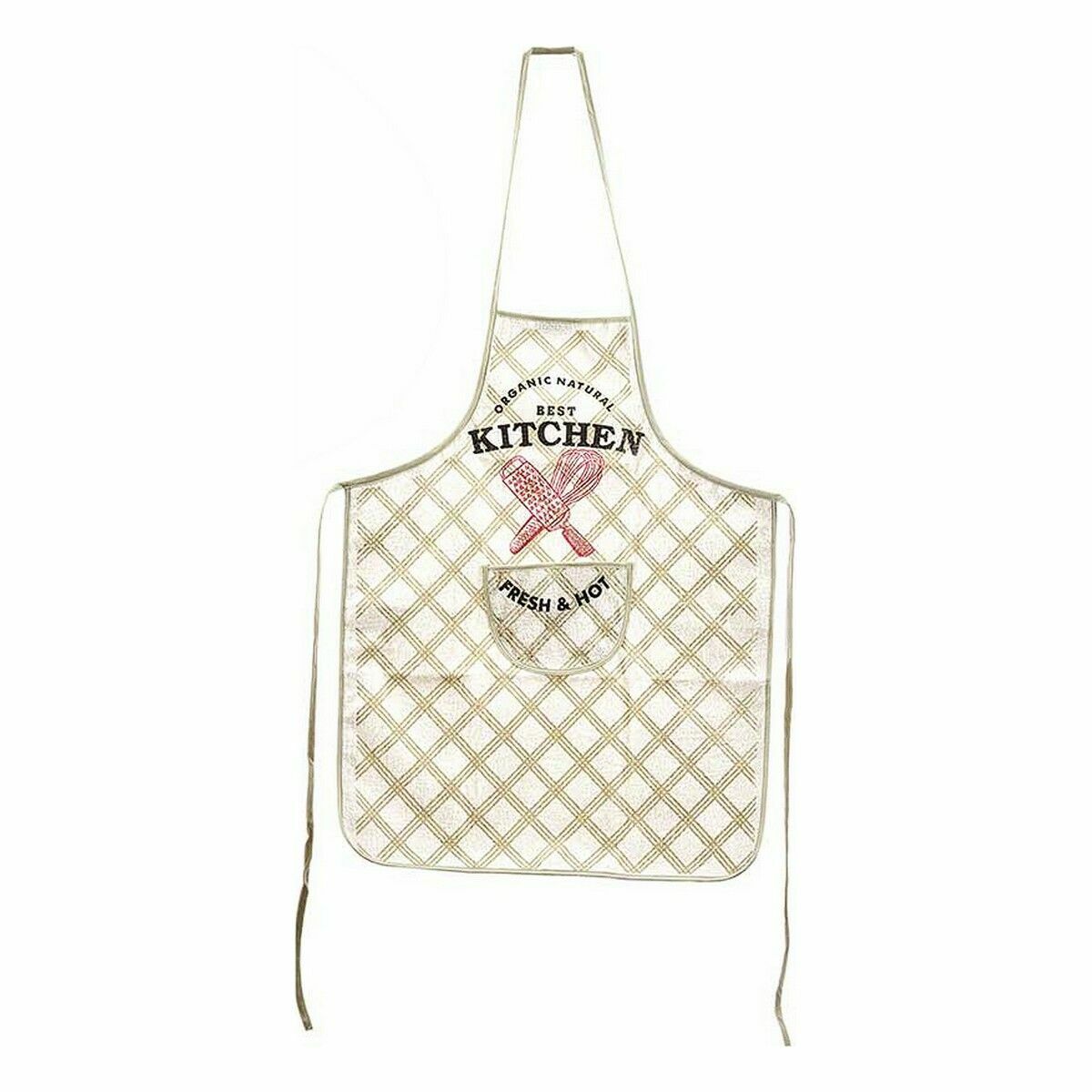 Ensemble de Cuisine Kinvara Blanc Polyester 2 Pièces